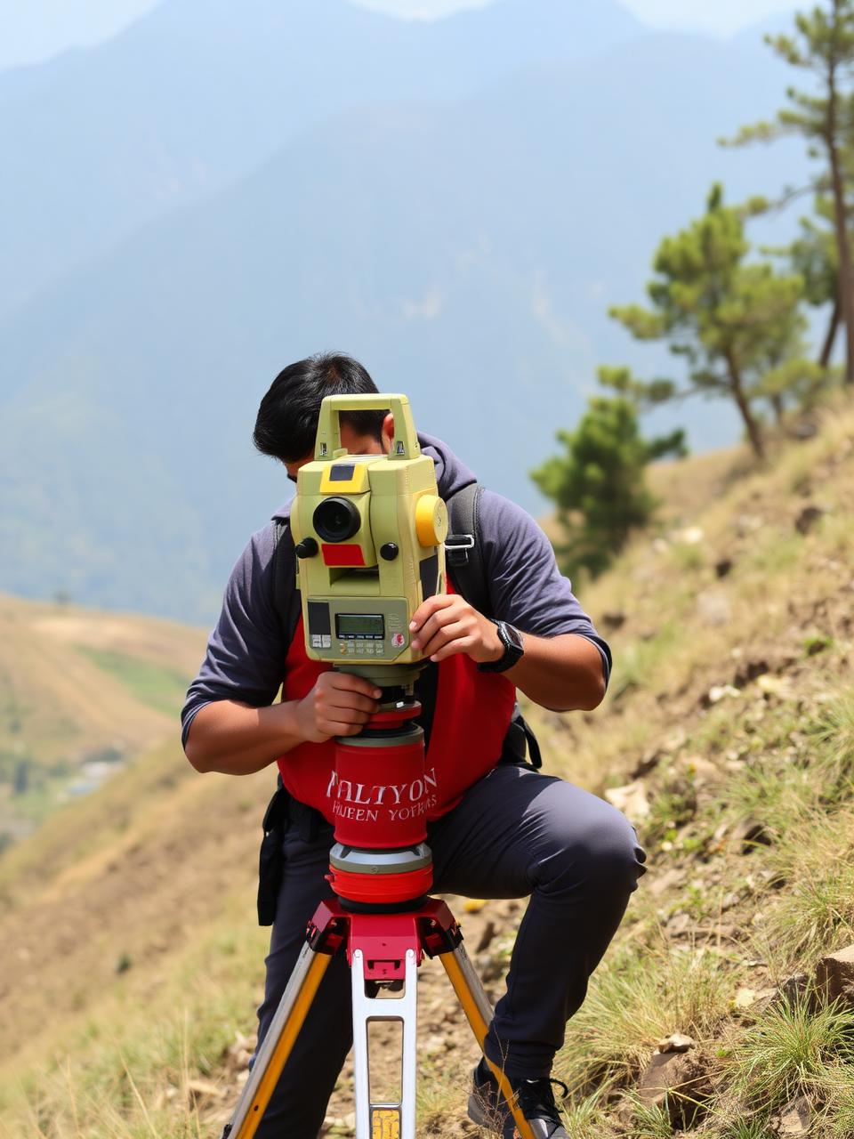 Surveyor with total station